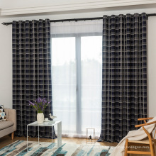 Luxo de luxo em casas de luxo preto, sala de estar de cortina